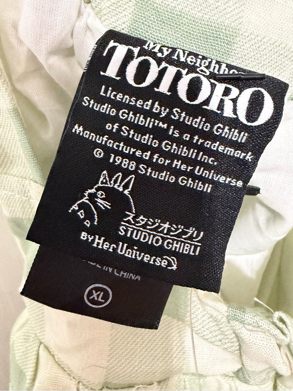 Her Universe My Neighbor Totoro Gingham Pinafore Skirtall Dress Plaid Hot Topic - Picture 11 of 15